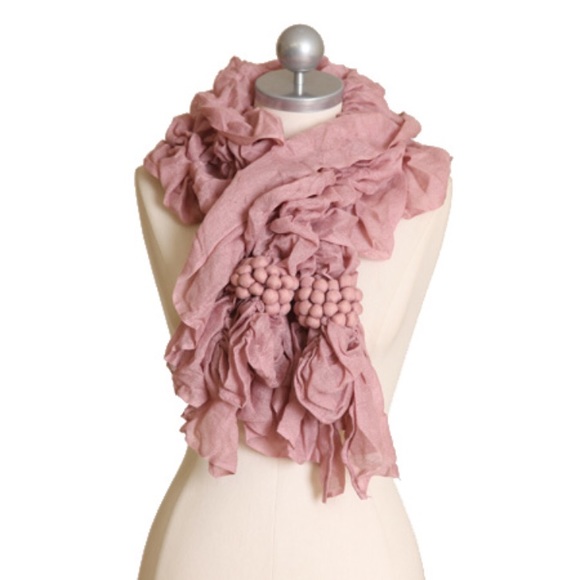 Anthropologie Accessories - Grey Anthropologie ruched scarf